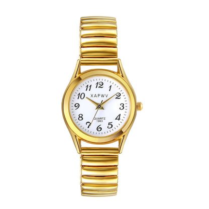 Women's Quartz Watch - Stretch Strap for Girls Elastic Alloy Band Wristwatch Luminous Hands Large - product detail view 27