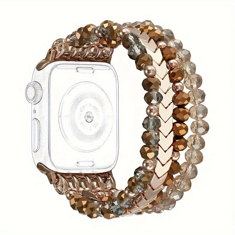 Women's Watch - Apple Band Beaded Elastic Handmade Agate Arrowhead Adjustable Bracelet - product detail view 11