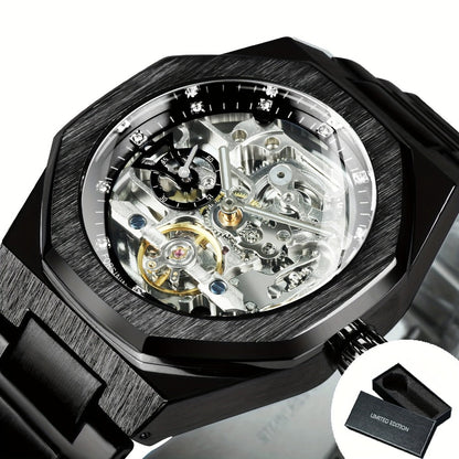 Men's Watch - FORSINING Skeleton Tourbillon Automatic Mechanical for Luminous Hands - product detail view 5