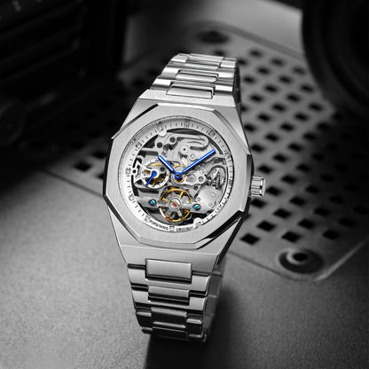 Men's Watch - FORSINING Skeleton Tourbillon Automatic Mechanical for Luminous Hands - product detail view 9