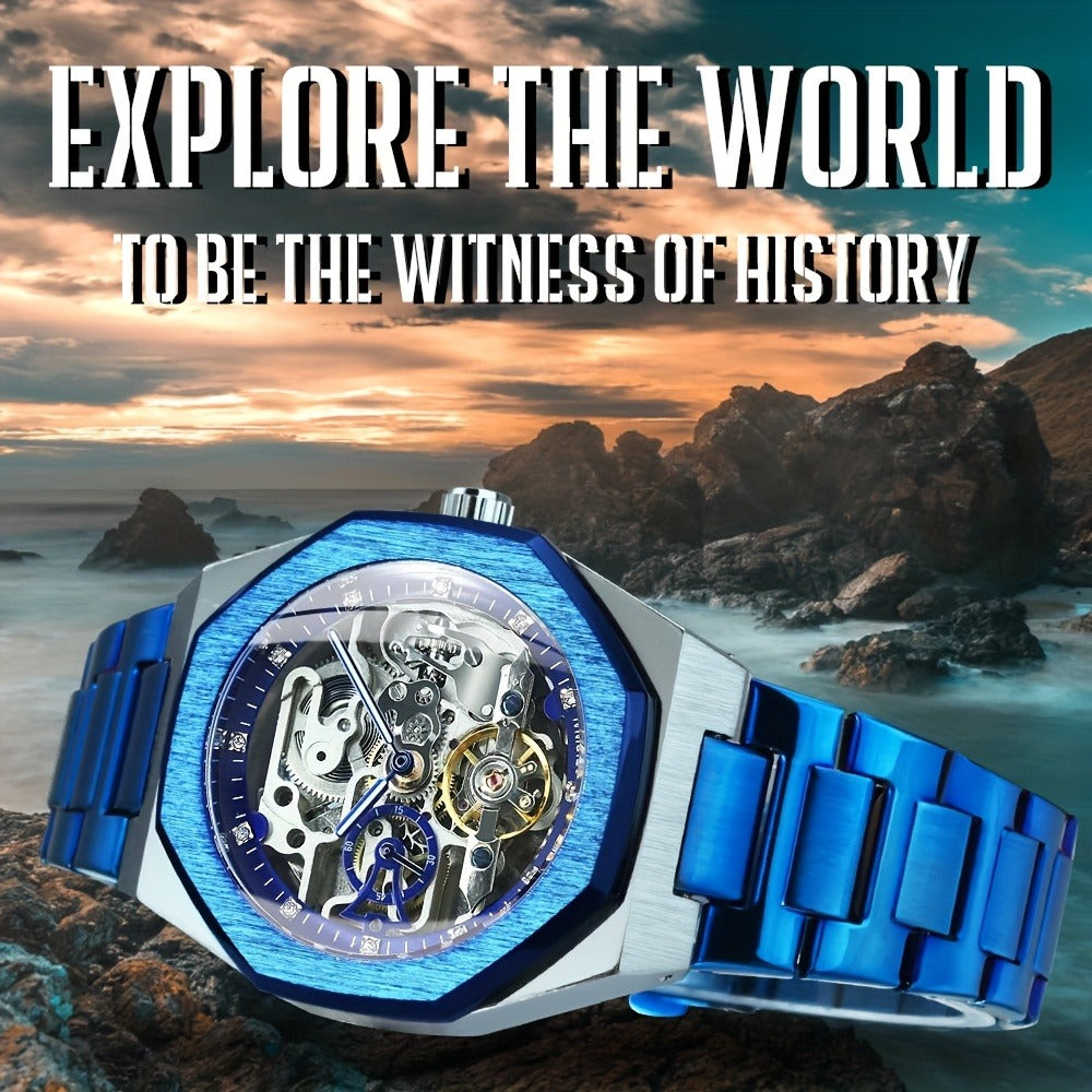 Men's Watch - FORSINING Skeleton Tourbillon Automatic Mechanical for Luminous Hands - product detail view 11