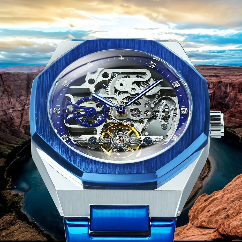 Men's Watch - FORSINING Skeleton Tourbillon Automatic Mechanical for Luminous Hands - product detail view 15