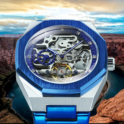 Men's Watch - FORSINING Skeleton Tourbillon Automatic Mechanical for Luminous Hands - product detail view 15