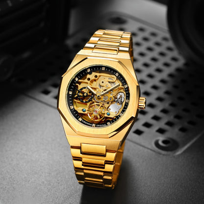 Men's Watch - FORSINING Skeleton Tourbillon Automatic Mechanical for Luminous Hands - product detail view 18