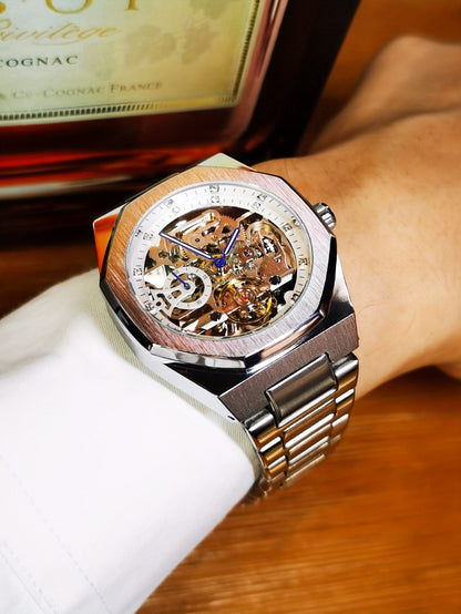 Men's Watch - FORSINING Skeleton Tourbillon Automatic Mechanical for Luminous Hands - product detail view 24