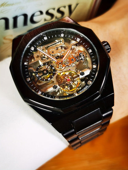 Men's Watch - FORSINING Skeleton Tourbillon Automatic Mechanical for Luminous Hands - product detail view 25