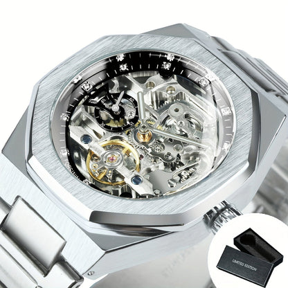 Men's Watch - FORSINING Skeleton Tourbillon Automatic Mechanical for Luminous Hands - product detail view 27