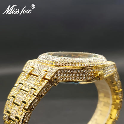 Men's Watch - Iced Out Automatic Mechanical for & Women Hip Hop Luxury Large Dial, Full - product detail view 9
