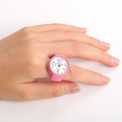 Men's Watch - Ring Large Digital Dial Elastic Band Handmade Finger Unisex Fashion - product detail view 13