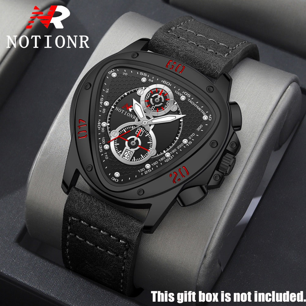 Men's Watch - 's 2-Piece Set Triangle Dial Silicone Strap & Retro Square Dial Faux - product detail view 41