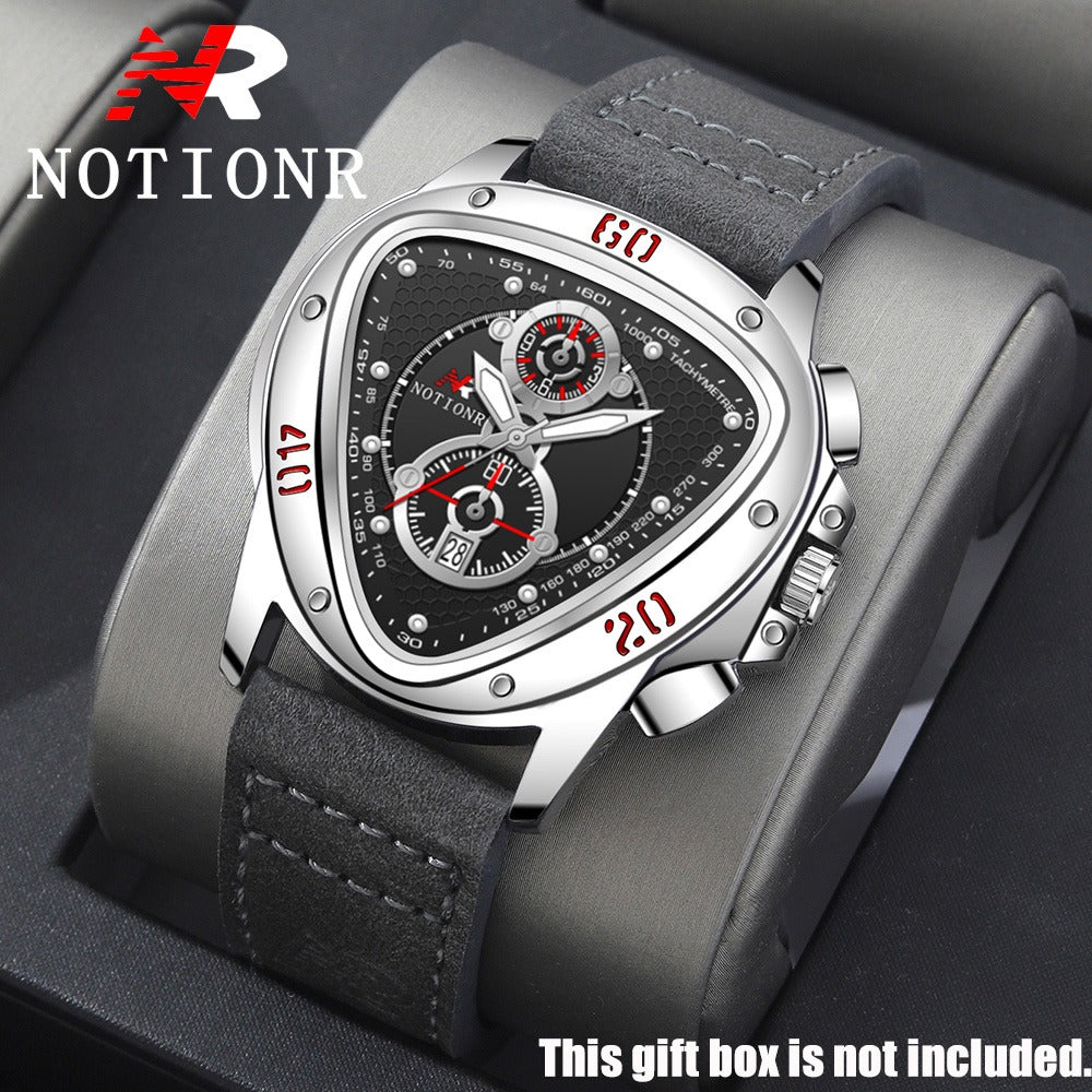 Men's Watch - 's 2-Piece Set Triangle Dial Silicone Strap & Retro Square Dial Faux - product detail view 47