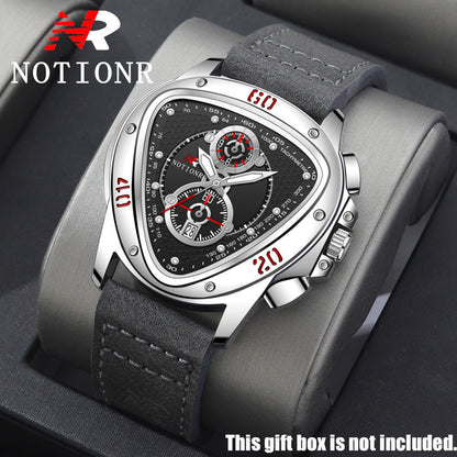 Men's Watch - 's 2-Piece Set Triangle Dial Silicone Strap & Retro Square Dial Faux - product detail view 47