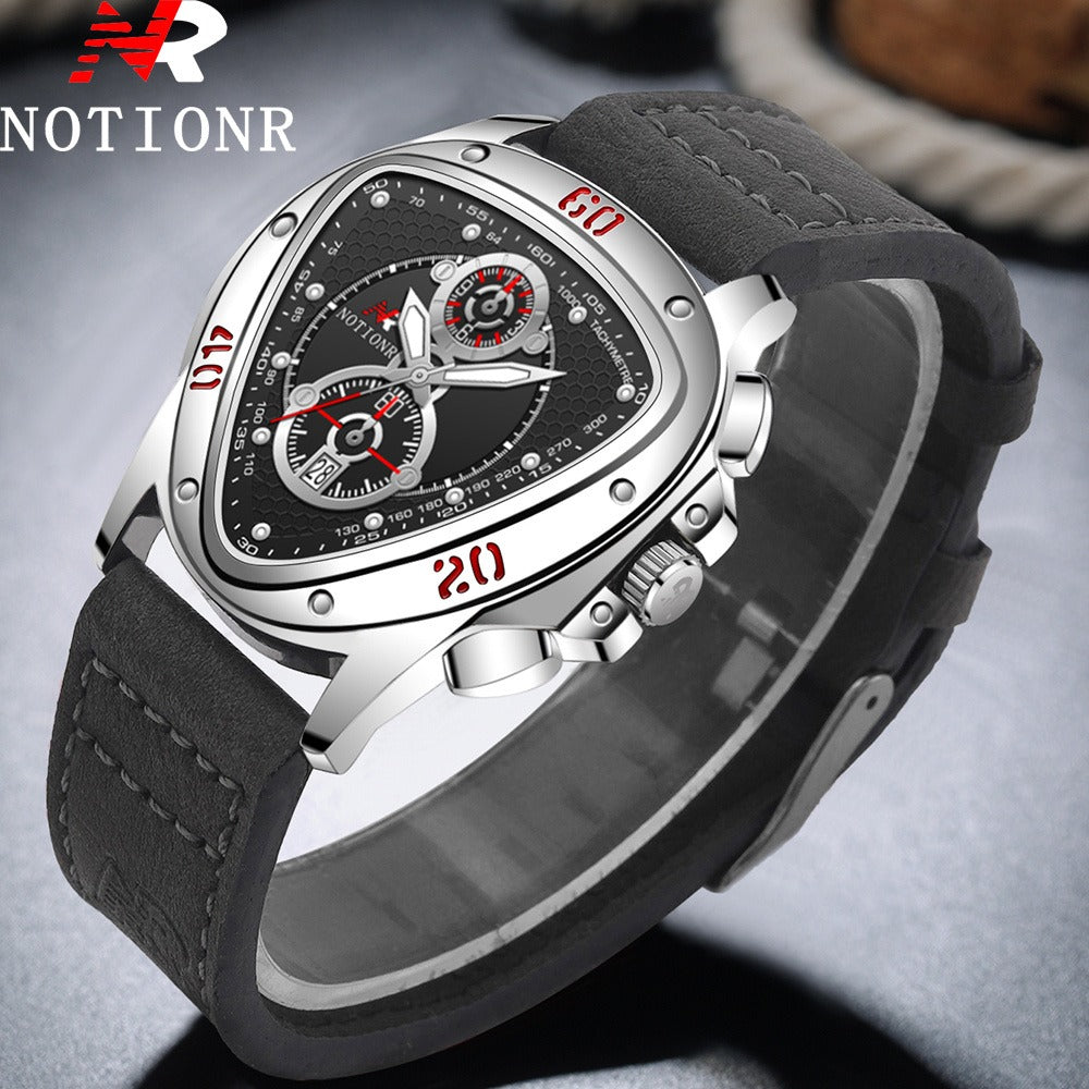 Men's Watch - 's 2-Piece Set Triangle Dial Silicone Strap & Retro Square Dial Faux - product detail view 48