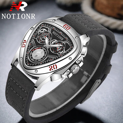 Men's Watch - 's 2-Piece Set Triangle Dial Silicone Strap & Retro Square Dial Faux - product detail view 52