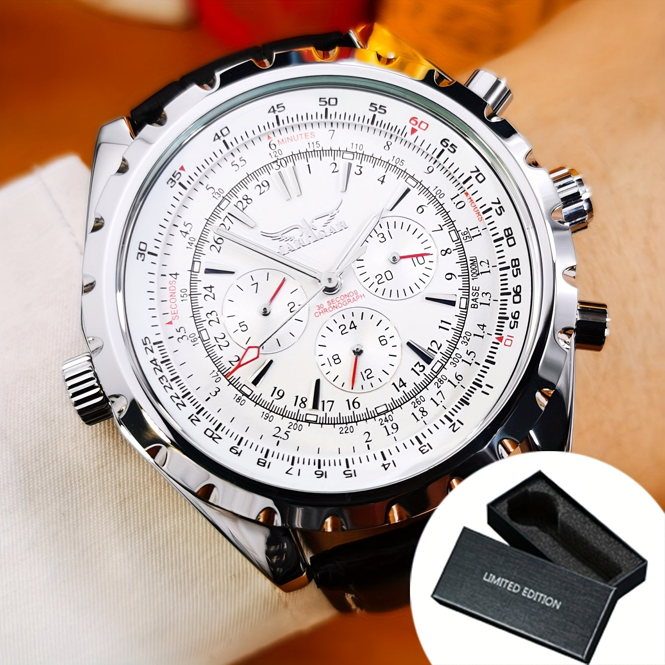 Men's Watch - 's Pilot Automatic Mechanical Multifunctional Sub-Dials, Week & 24H - product detail view 21