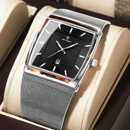 Men's Watch - 's Waterproof Fashion 3ATM Water Resistant, Stainless Steel Mesh Band - product detail view 10