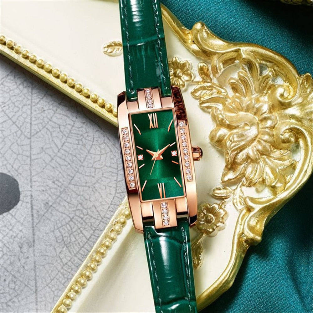 Women's Watch - Set 3pcs Elegant Fashion Wristwatch Ultra-Thin Strap Three Colors Stylish - product detail view 9
