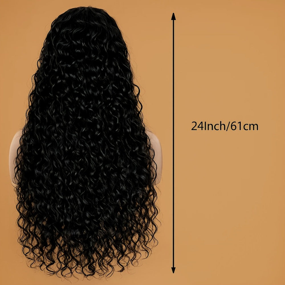 Women's Wig - Deep Wave | Pre-Styled Hairline, Fluffy Thick Natural Look, Comfortable - product detail view 10