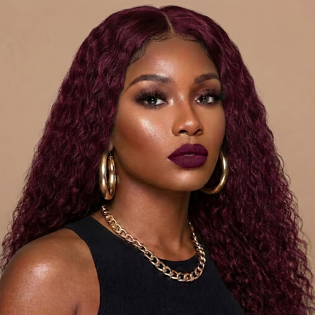 Women's Wig - Deep Wave | Pre-Styled Hairline, Fluffy Thick Natural Look, Comfortable - product detail view 19