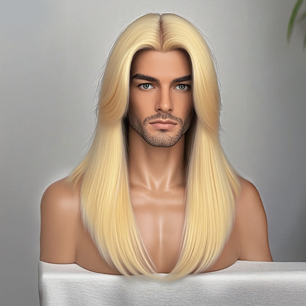 Women's Wig - Long Straight Layered for & Men - 28 Inch Glueless No Glue Heat Resistant - product detail view 3