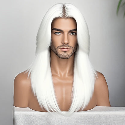 Women's Wig - Long Straight Layered for & Men - 28 Inch Glueless No Glue Heat Resistant - product detail view 16