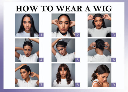 Women's Wig - Short Straight for Men - Natural Black Layered Synthetic Hairpiece, No - product detail view 7
