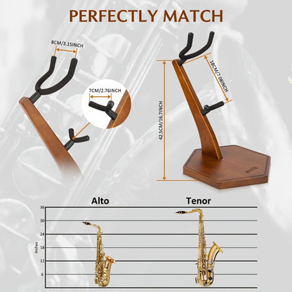 Saxophone Stand, STRICH, FH-4, Solid for Holding And Displaying Saxophones detail image - detail view 11