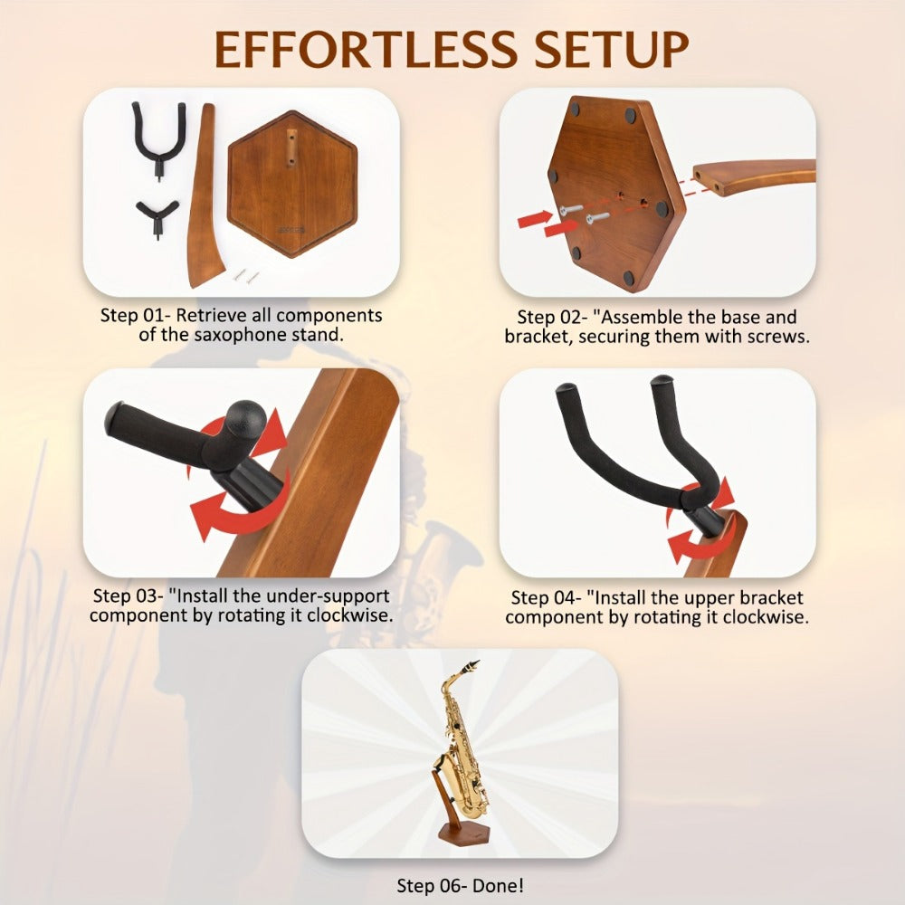 Saxophone Stand, STRICH, FH-4, Solid for Holding And Displaying Saxophones detail image - detail view 14