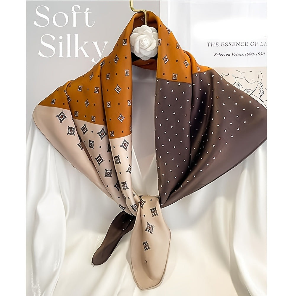 Scarf for Women - Satin Hair Set of 6 Silk-Feel Head & Neck for | Ribbon Headband Sleeping - product detail view 6