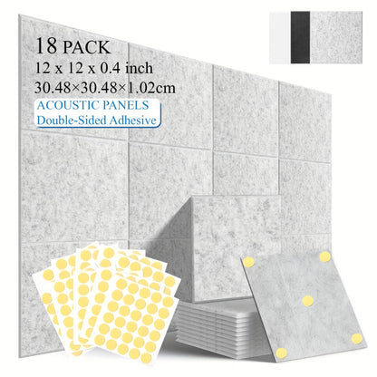 Self-Adhesive Acoustic Wall Panels, 12-Inch Sound Treatment Tiles detail image - detail view 3
