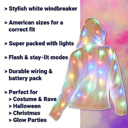 Sequin Jacket - Women LED Light-Up Glitter Blazer Rave Outfit Carnival Costume Stage - product detail view 8