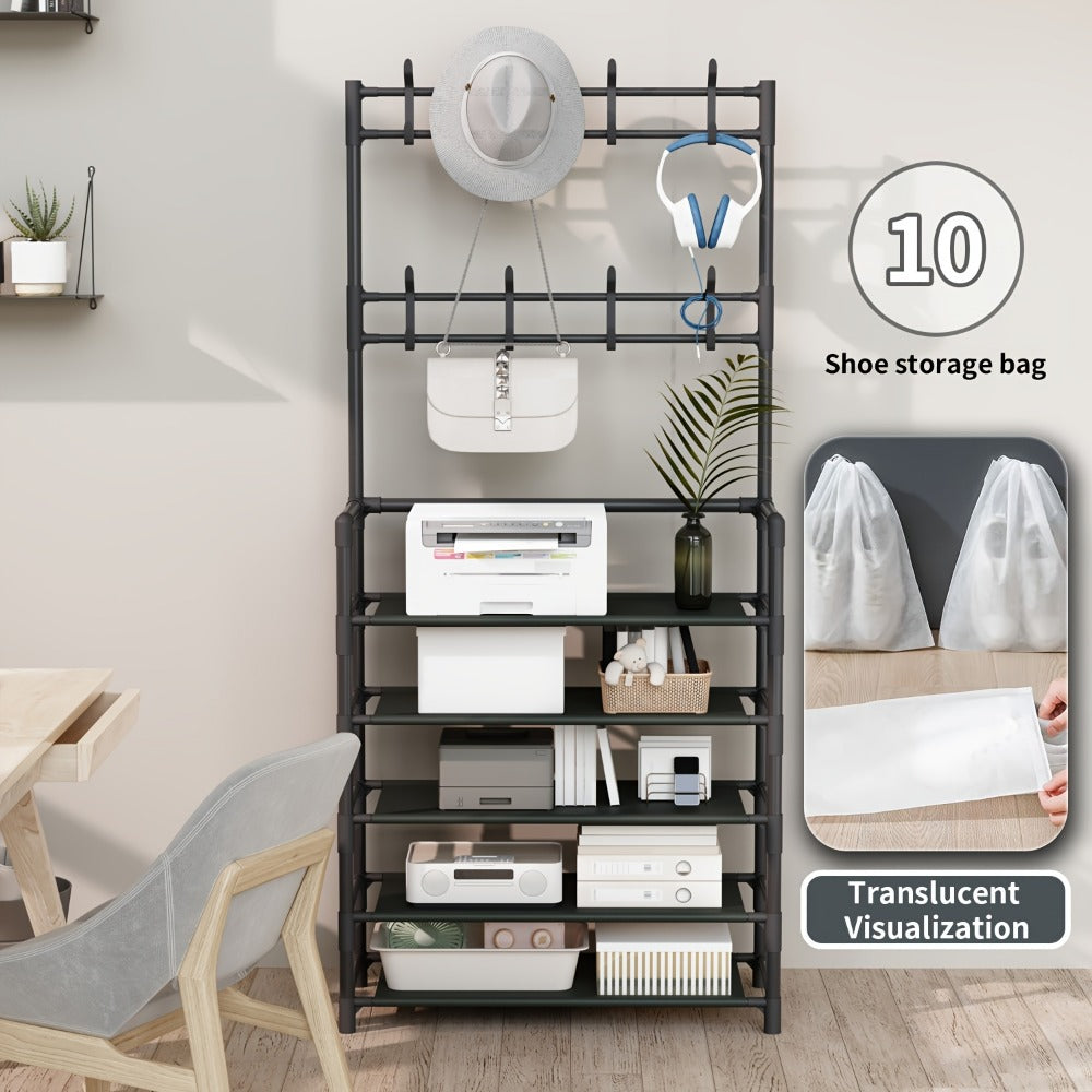 Shoe Rack, Entryway Shoe Organizer for Organized Everyday Storage detail image - detail view 5