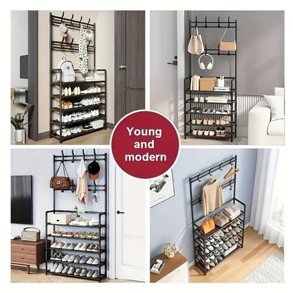 Shoe Rack, Entryway Shoe Organizer for Organized Everyday Storage detail image - detail view 9