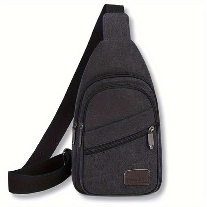 Sling Bag – Canvas, Large Capacity, Lightweight, for Travel & Everyday Use – front view - product view 12