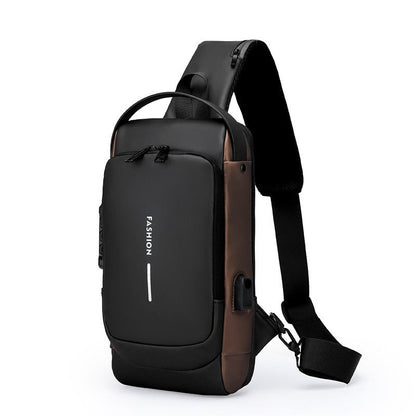 Sling Bag – Combination Lock, Large Capacity, Anti-Theft, for Travel & Work – alternate view