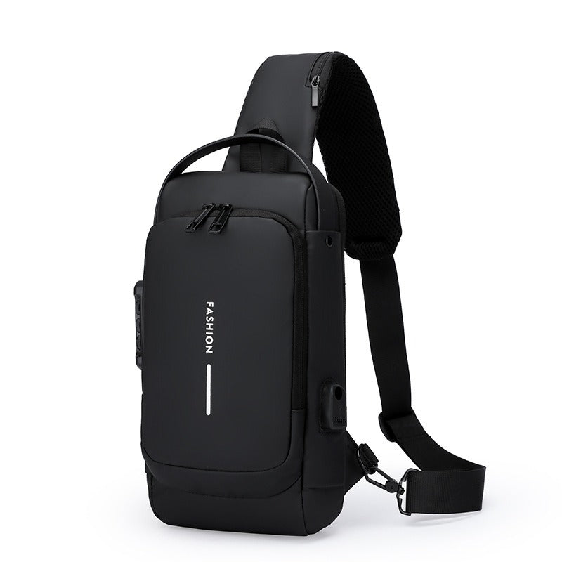 Sling Bag – Combination Lock, Large Capacity, Anti-Theft, for Travel & Work – front view - product view 37