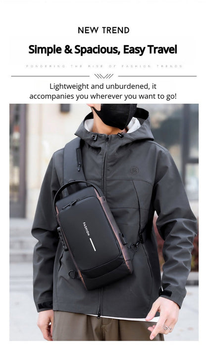 Sling Bag – Combination Lock, Large Capacity, Anti-Theft, for Travel & Work – detail view 13