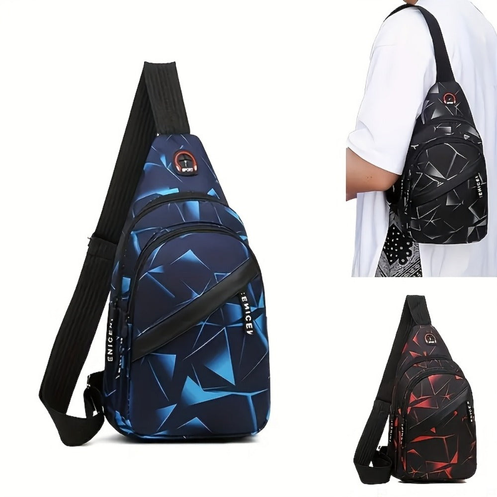 Sling Bag – for Everyday Use, Unisex Chest Trendy Casual Sports – front view