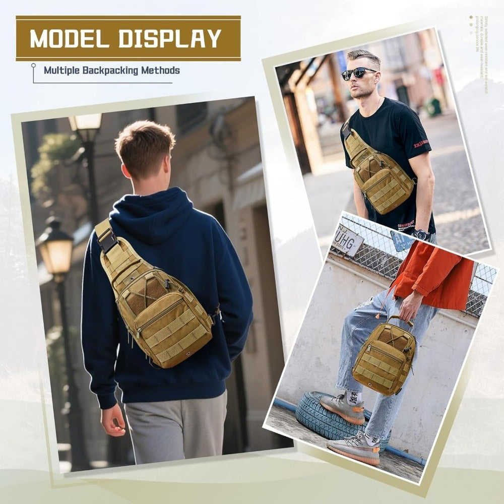 Sling Bag – for Work & Everyday Use, Tactical Chest Molle Edc Sling – detail view 3