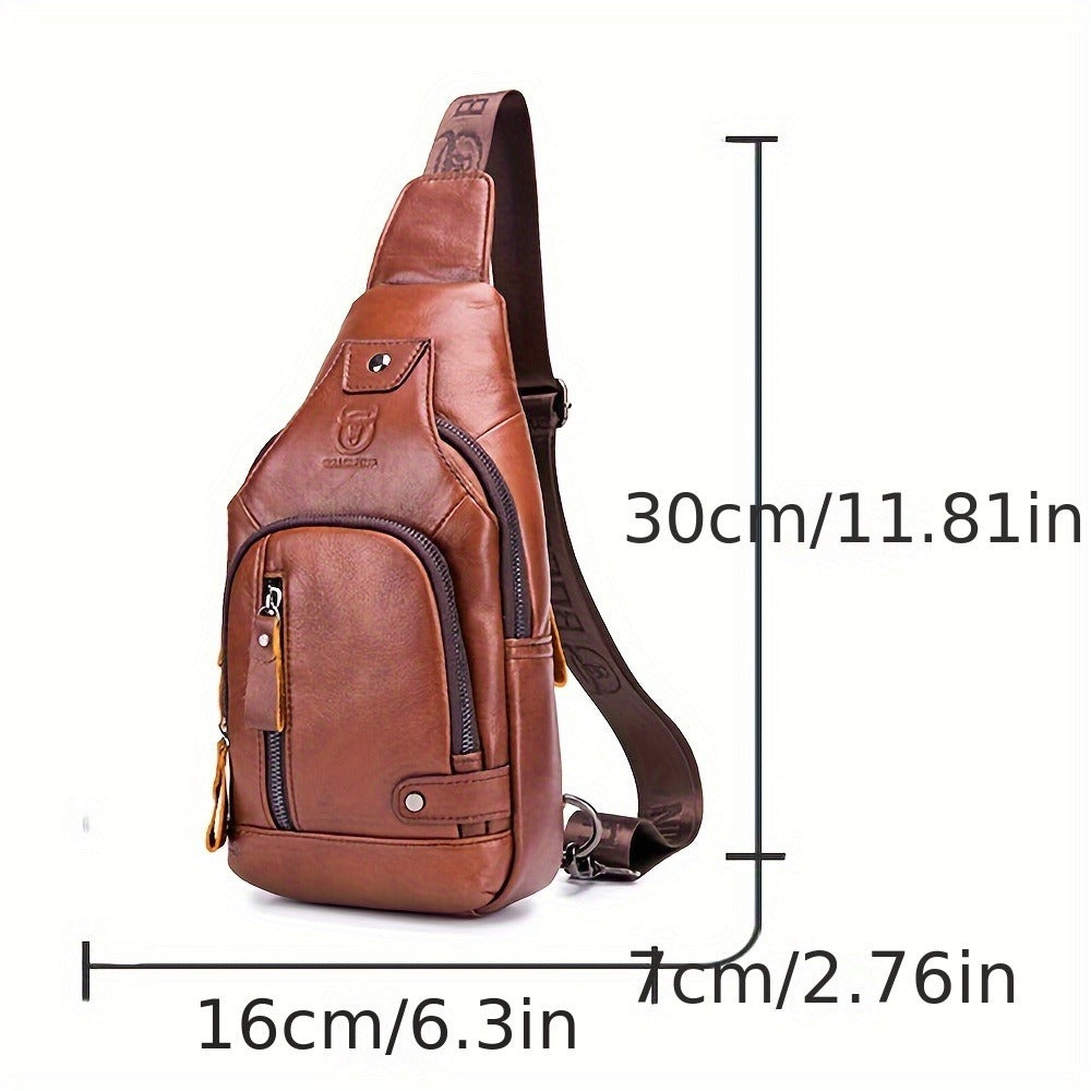 Sling Bag – Genuine Leather, for Travel & Everyday Use – detail view 13
