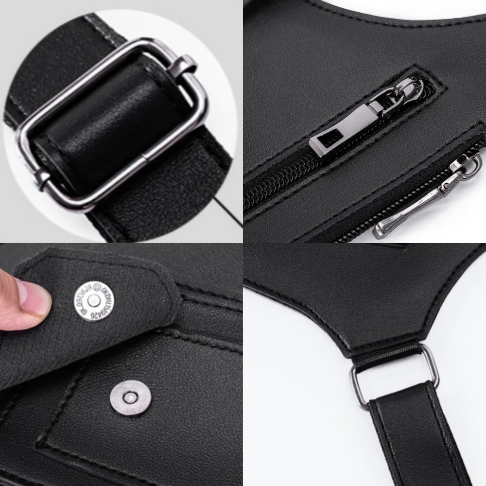 Sling Bag – Lightweight, Retro Underarm Multi Functional Vest – detail view 18