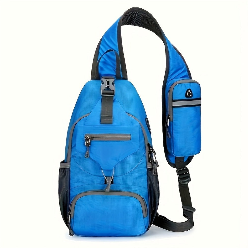 Sling Bag – Nylon, Large Capacity, Adjustable Strap, Multi Pocket – detail view 16
