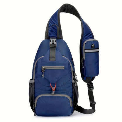Sling Bag – Nylon, Large Capacity, Adjustable Strap, Multi Pocket – detail view 10