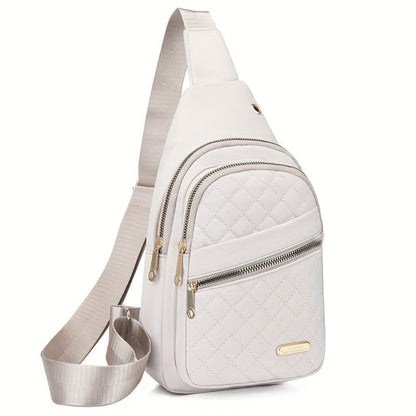 Sling Bag – Nylon, Lightweight, Multi-Pocket, Adjustable Strap – detail view 13