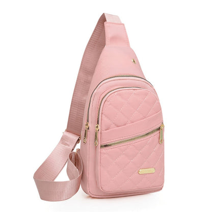 Sling Bag – Nylon, Lightweight, Multi-Pocket, Adjustable Strap – detail view 8