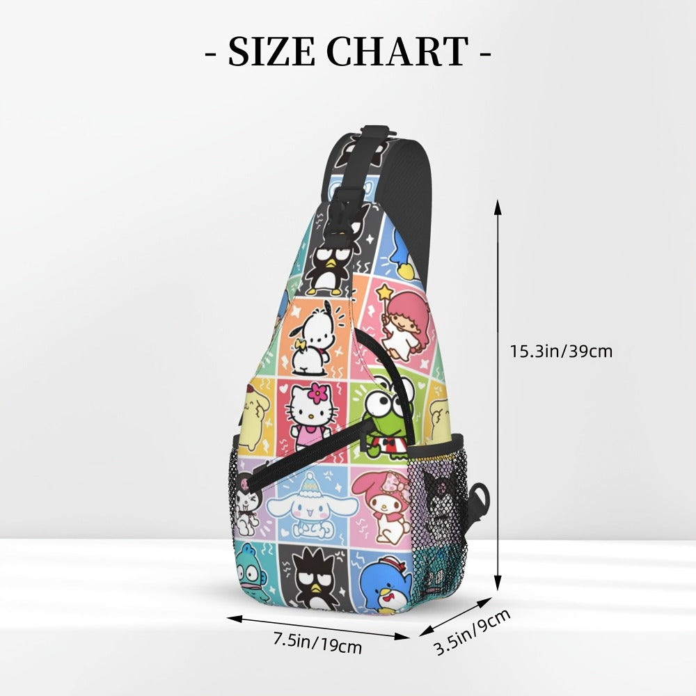 Sling Bag – Nylon, Lightweight, Adjustable Strap – detail view 3
