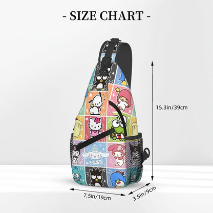 Sling Bag – Nylon, Lightweight, Adjustable Strap – detail view 3