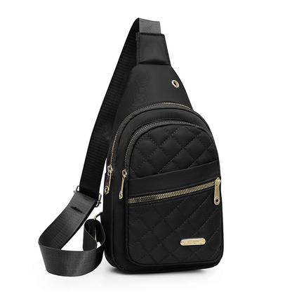 Sling Bag – Nylon, Multi-Pocket, Adjustable Strap, for Travel – front view - product view 15