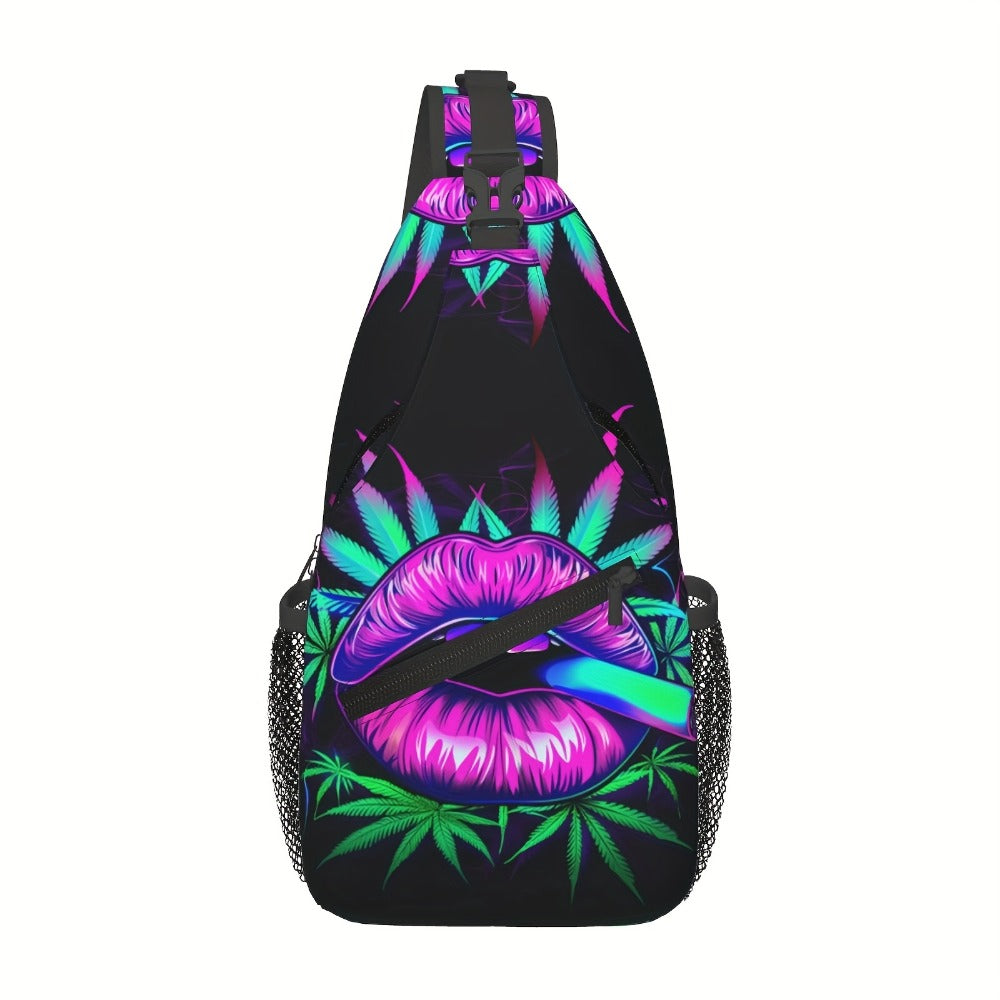 Sling Bag – Polyester, Large Capacity, for Travel & School – front view