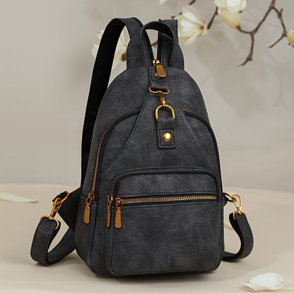 Sling Bag – PU Leather, Multi-Pocket, Adjustable Strap, for Travel & Everyday Use – detail view 17